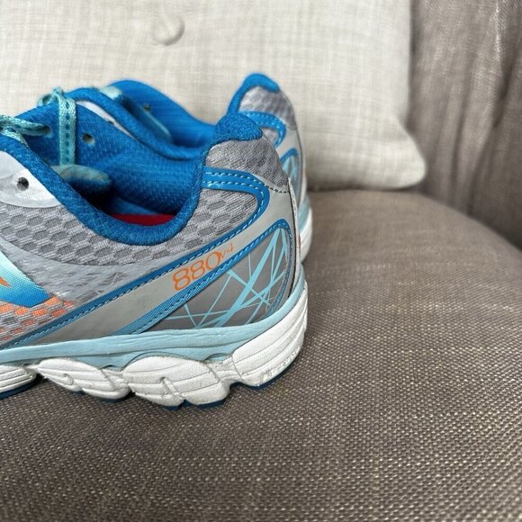 New Balance 880 v4 Womens Running Shoes Size 6.5 Blue Orange Sneakers Athletic - Picture 6 of 10